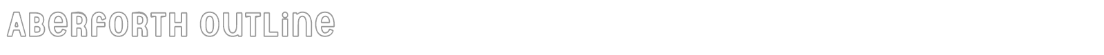 Aberforth Outline font preview